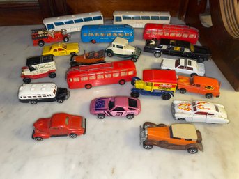 Lot Of Assorted Vintage Metal Cars
