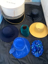 Lot Of Vintage Womens Hats, Hat Boxes