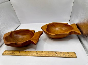 Made In The Philippines Wooden Fish Bowls