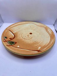 1970s Stoneware Plate