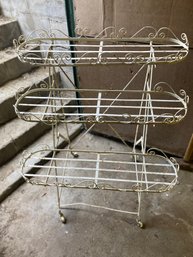 Metal Rolling Plant Stand