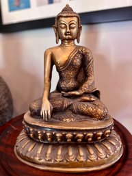 Meditating Brass Buddha