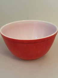 Vintage Pyrex 402 Mixing Bowl Primary Red