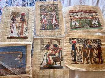 Egyptian Art On Papyrus