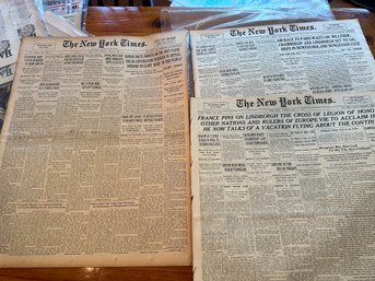 Original NY Times May 13, May 24 1927, June 21, 1932