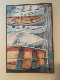 Canvas Boat Painting