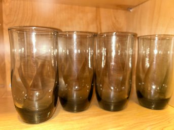 Set Of 4 Smoky Grey Tumblers