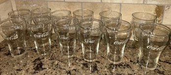 Set Of 12 Coca Cola Glasses