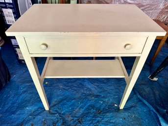 Cream White Wooden Desk