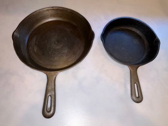 Pair Of Cast Iron Pans