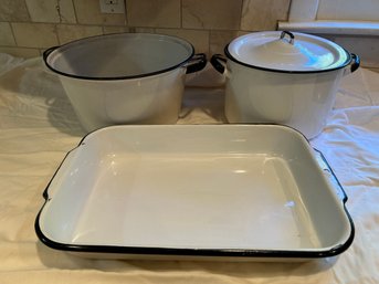 Enamelware Pot / Pan Set