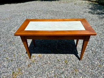 Coffee Table With Marble Center