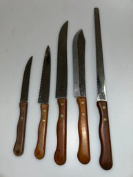 Set Of 5 Vintage Ecko Knives