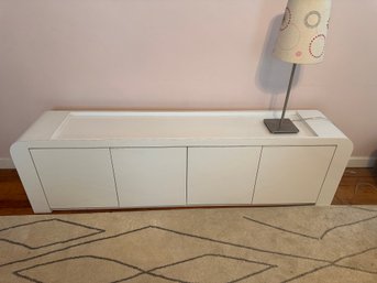 White Laminate Modern-style Side Cabinet