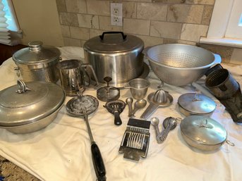 Lot Of Assorted Stainless Kitchen Items