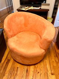 Asymmetrical Orange Chair