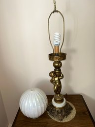 Vintage Cherub Lamp