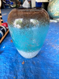 Blue Glass Lenox Vase