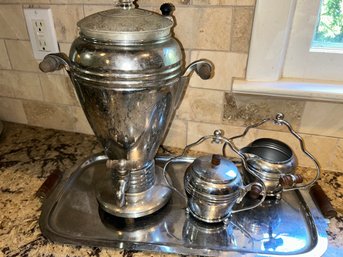 Vintage Art Deco Coffee Set Hotpoint Chrome