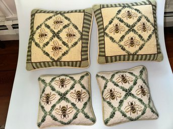 Lot Of 4 Small Bee Pillows