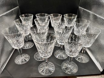 Lot Of Fourteen 6 Inch Waterford Glasses