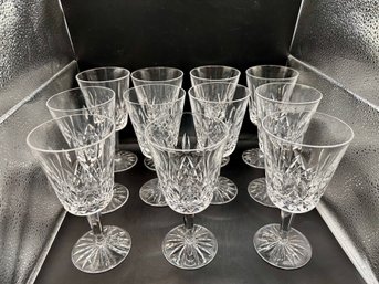 Lot Of Eleven 7 Inch Waterford Glasses