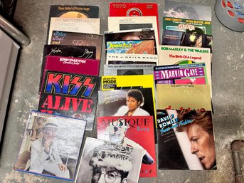 Lot Of 88 Vinyl Records Of Classic Rock And New Wave