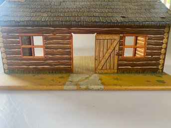 Marx Log Cabin Tin Toy