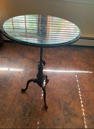 Adjustable Glass Top Table