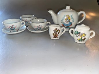 Miniature Alice In Wonderland Tea Set, Japan