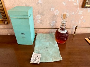 Tiffany Decanter Featuring Seagram's 1776 Premium American Whiskey (sealed)