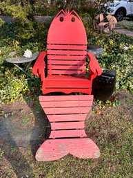 Wooden Lobster Adirondack Chair
