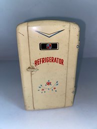 Vintage TN Tin/Metal-Litho Kitchen Refrigerator-1950's-Japan