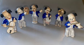 Vintage Japan Dog Figurines, Musical Band