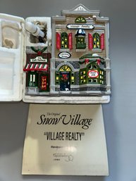 Dept 56 Snow Village 'VILLAGE REALTY'