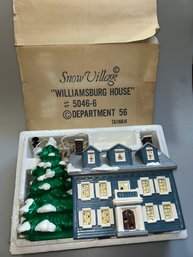 Dept 56 Snow Village 'WILLIAMSBURG HOUSE