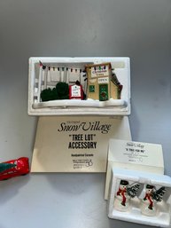 Dept 56 Snow Village 'TREE LOT' ACCESSORY & A TREE FOR ME