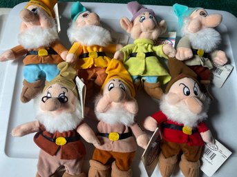 Disney NWT Seven Dwarves Beanie Dolls