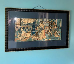 Framed  Toyokuni  Japanese Art