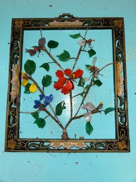 Asian Stone Framed Floral Arrangement