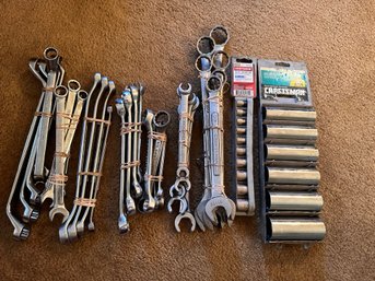 Craftsman Combination Wrench Set, Socket Set