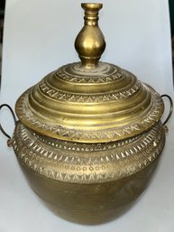 Brass Lidded Pot