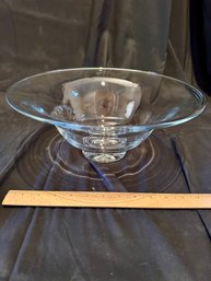 Simon Pearce Handblown Clear Glass Bowl