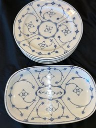 Schumann Bavaria 5 Dinner Plates & Platter