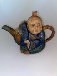 Figural Pottery Teapot