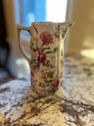 Floral White Pitcher