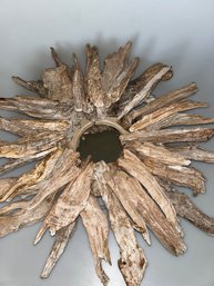 Handmade Driftwood Mirror Decor