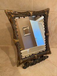 Small Metal Mirror On Easel