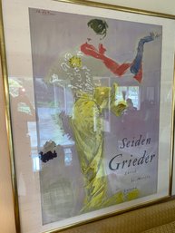 Seiden Grieder, Zurich Framed Poster