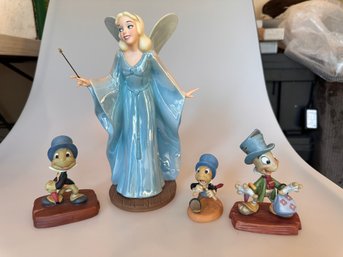Disney Pinocchio 4 Pieces With Certificates Of Authenticity